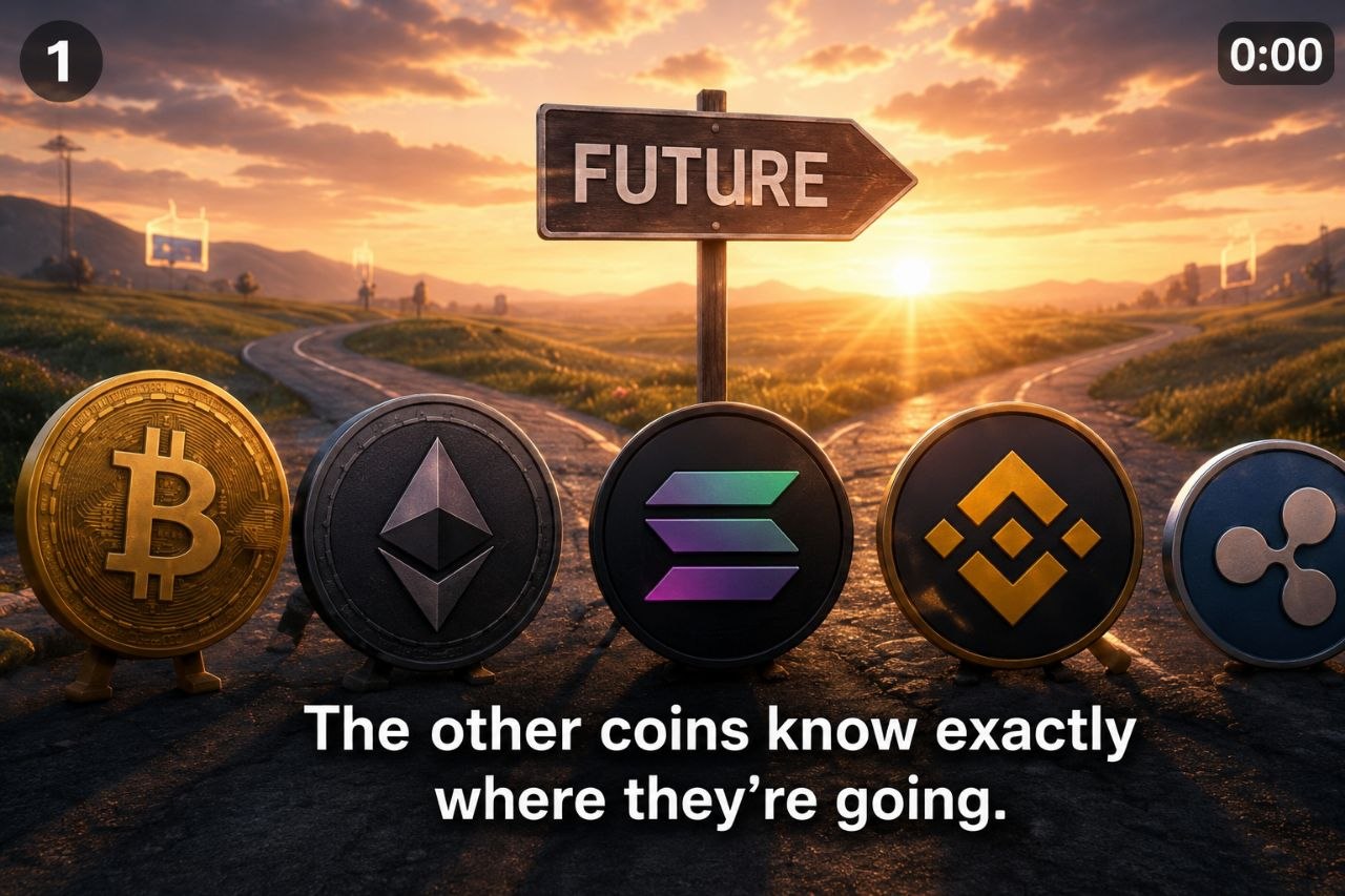 The other coins know exactly where they're going.